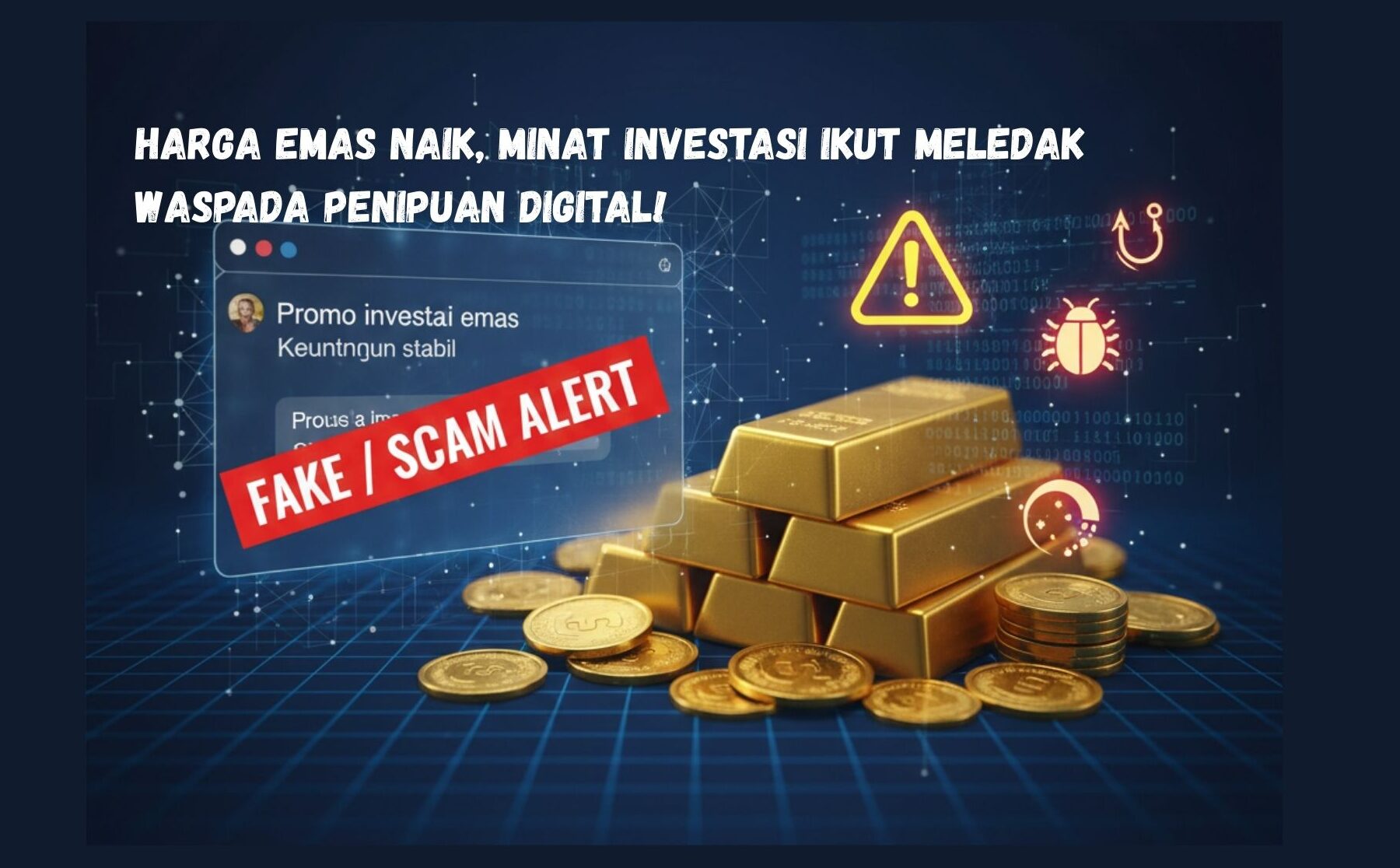 Harga Emas Naik, Penipuan Digital Ikut Meningkat: Waspadai Modus Baru